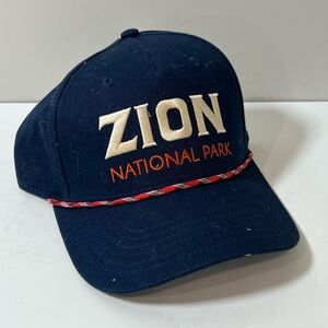 NWT New Old Stock Zion National Park Navy Hat Cap Unisex